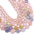 34pcs Natural Morganite Stone Beads by Yochus