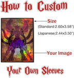 Custom Holographic Card Sleeves, Laser Flashing Shiny Design, Make Your Own - Image 2