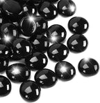 10LB Black Flat Glass Marbles for Vases, Gemstone Beads Vase Filler Decorative by RUOJAS