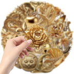 50 Pcs Luxury Golden Style Transparent Stickers - Image 7