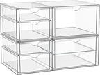 Stackable Storage Drawers, Acrylic Organizers, 7 Drawers | Makeup Organizer by YFXCVSL