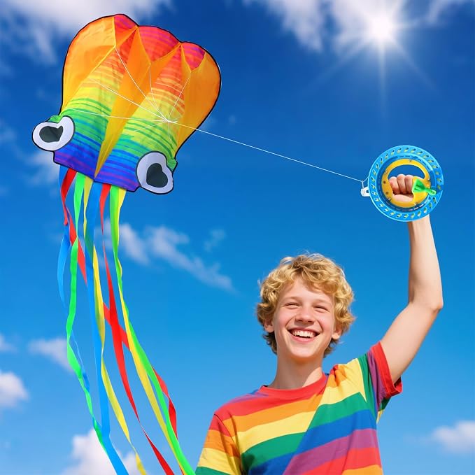 Xida Octopus Kite for Kids Ages 4-8, Professional Kites for Beginners and Adults - Image 2