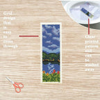 FREEBLOSS 6 Set Cross Stitch Bookmark Kit Scenery Pattern - Image 3