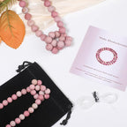 6mm Matte Pink Rhodochrosite Bead, 15-Inch Matte Round Loose Stone Beads - Image 2