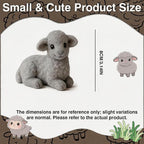 DIY Needle Felting Kit Cute Gray Lamb Lying – Needle Felting Starter Kit - Image 2