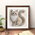 OJTOYART 5D Cat Special Shape Diamond Art Kits - Image 4