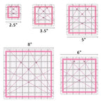 Quilting Rulers, 5 Square Ruler Quilting Templates - Image 4