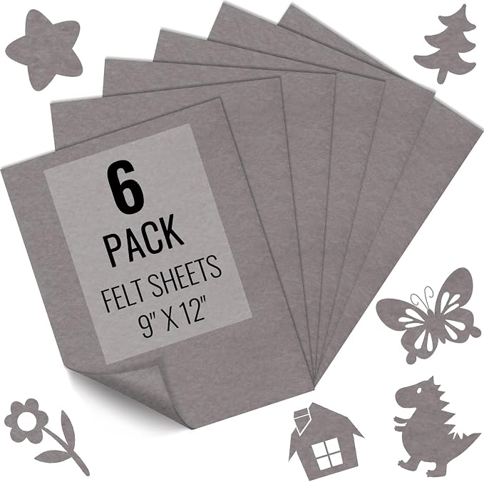IONTACH 9" X 12" Soft Felt Sheets 1.6mm Thick | Felt Fabric by IONTACH