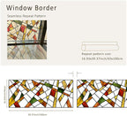 Faux Stained Glass Effect Window Film, Original Double-Sided Hand-Drawn Static - Image 2