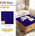 Large Felt Fabric Sheet 36 x 36 Inch, 1.6mm Thick | Soft nonwoven felt - Image 2