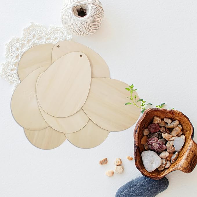 10 PCS Basswood Easter Egg Decoration Set - Image 7