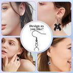 Earring Hooks 50PCS/25Pairs, Stainless Steel Ear Wires Fish Hooks, - Image 6