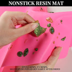 LEOBRO Silicone Mat for Resin Molds, UV Resin, Play Dough Mat, Clay Mat - Image 4