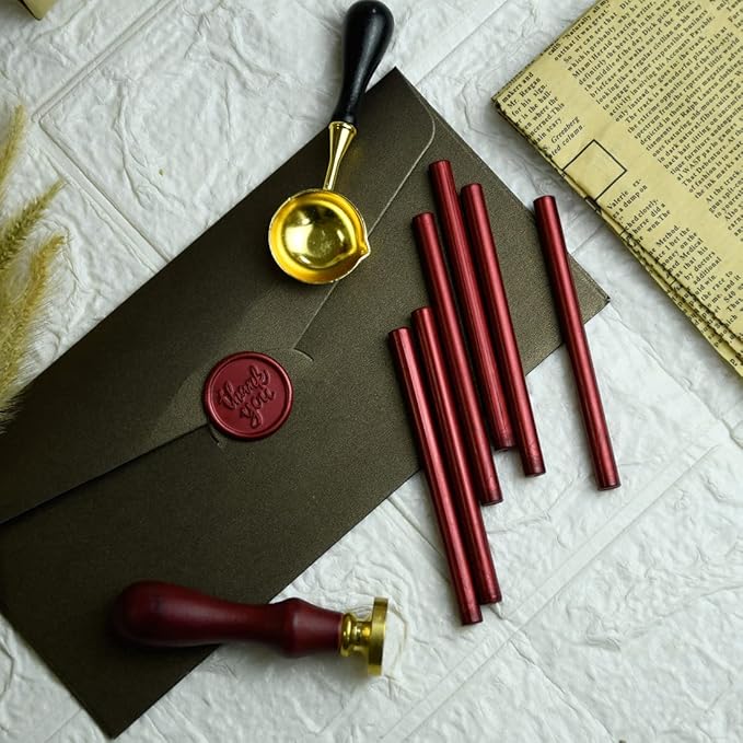 16 Pieces Glue Gun Sealing Wax Sticks in Metallic Red - Image 4