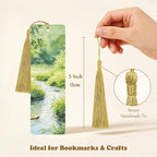 160 Pack Gold Bookmark Tassels, 5 Inch Soft Silky Tassels - Image 3