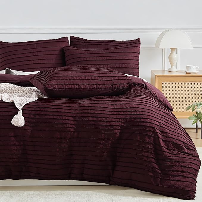 NEXHOME PRO Twin Duvet Cover, Pieces Boho Tufted Duvet Cover Set, Soft and by NEXHOMEPRO