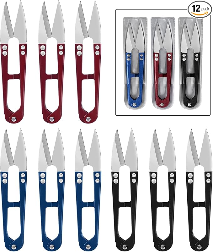 UCEC Compact Thread Snips Small Sewing Scissors 4.2 Inch Metal Thread Cutter by UCEC