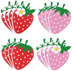 MixTeach 96 Pieces Strawberry Cutouts Summer Berry Paper Cutouts Strawberry by MixTeach