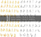 stino 200Pcs A-Z Metal Letter Charms - Image 6