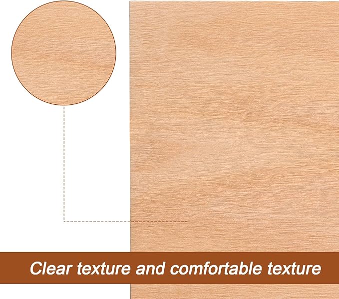 20 Pack 12 x 8 x 1/8 Inch Basswood Sheets, Rectangular Plywood Balsa Wood Sheet - Image 6
