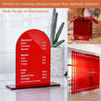 Red Acrylic Sheet 12" x 16" x 1/8" Thick, ALCCIFI 2 Pack Opaque Glossy Cast Red - Image 7