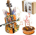 3D Wooden Puzzles for Adults, Cello Music Box by Lilcubics