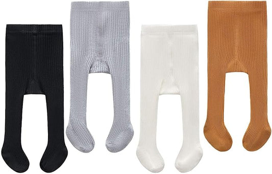CECORC Baby Girls Tights Toddler Cable Knit Leggings Thick Cotton Infant Stockings Pantyhose 1-10T