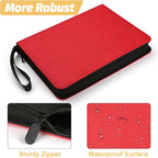 GERMUN 3 Ring 9 Pocket Zipper Card Binder, 720 Double Sided Standard PU Trading - Image 4