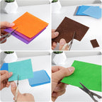 42 pcs Felt Fabric Sheet 4"x4" Assorted Color DIY Craft Squares Nonwoven 1mm - Image 5