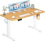 DUMOS 55 Inch Electric Standing Desk Height Adjustable, Sit to Stand Computer by DumosLifestyle