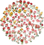 100Pcs Small Rose Stickers Vintage by Obujopal