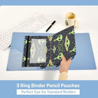 Custom Green Aliens Space Pencil Pouch - Image 4