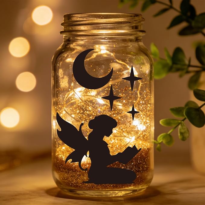 16pcs Fairy Stencils for Painting Stencils for Crafts Reusable | Butterfly Moon - Image 7