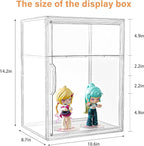Amllas Acrylic Display Case for Collectibles, Stackable Clear Storage Box/Bins - Image 5