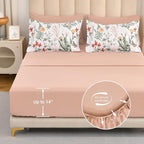 Yiran 7 Piece Floral Comforter Set Queen Size, Botanical Bed in a Bag - Image 6