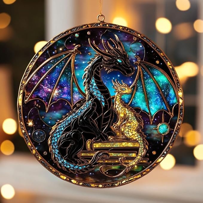 Fantasy Dragon Acrylic Suncatcher - Image 2