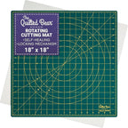 The Quilted Bear Rotating Cutting Mat 18" x 18" by TheQuiltedBearsProducts