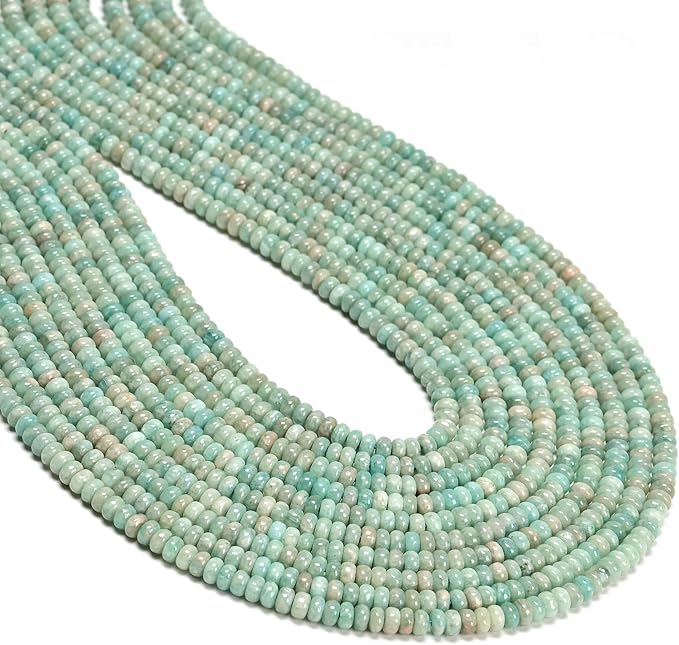 ICAI 2x4mm Natural Rondelle Beads – Loose Gemstone Spacers by CAI+YI+MING