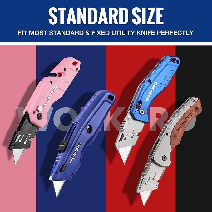 WORKPRO 200-Pack Utility Knife Blades - Image 5