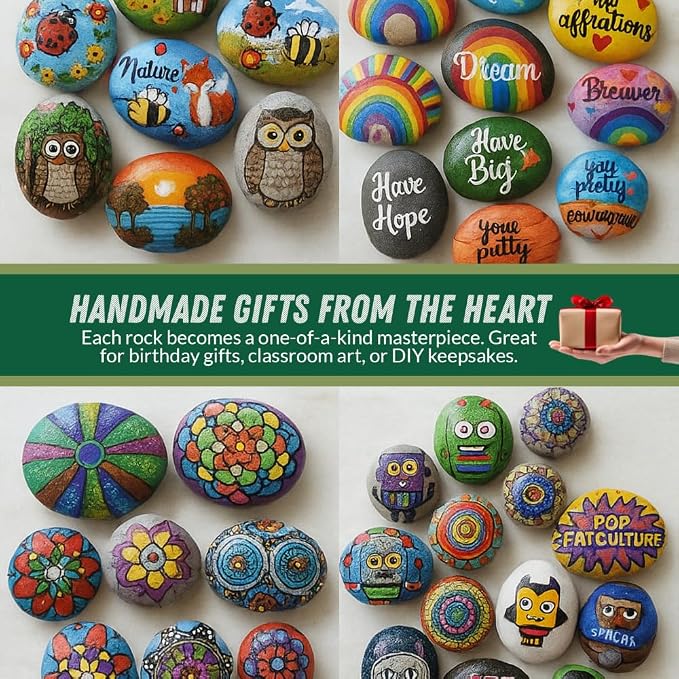 PGN 40 Large River Rocks for Painting - Image 4