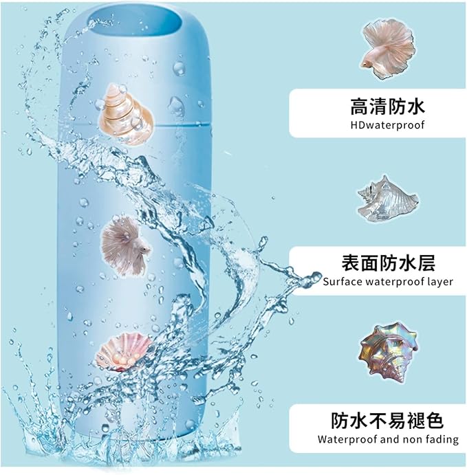 50PCS Sea Shell Stickers Aesthetic PET Transparent Conch Sticker Clamshell - Image 7