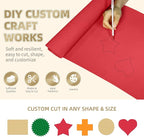 biguphate EVA Foam Roll - 2mm Thick Red Craft Foam Sheets - 15" x 39" Large - Image 4