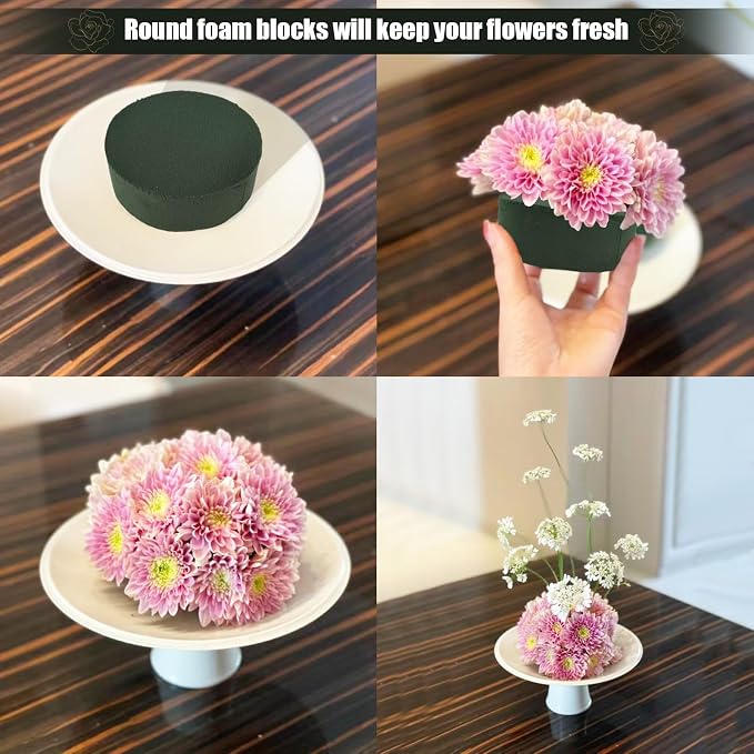 6 Pcs Round Floral Foam 3.2x1.6in Florist Foam - Image 4