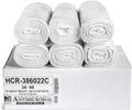 Aluf Plastics High Density Trash Bags, 60 Gallon, 150 Count, 22 Micron (eq), 38" x 60", Clear, for Bathroom, Office, Industrial, Commercial, Janitorial, Municipal, Recycling