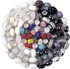 Aipridy Assortment European Large Hole Beads Spacer Beads Rhinestone Craft Beads by AIPRIDY