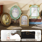 Lineshading 8 Pcs Gold and Green Picture Vintage Gallery Wall Frame Set - Image 5