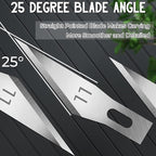 Jetmore 100 Pack Exacto Knife Blades, Hobby & Craft Knife Replacement Blades - Image 4
