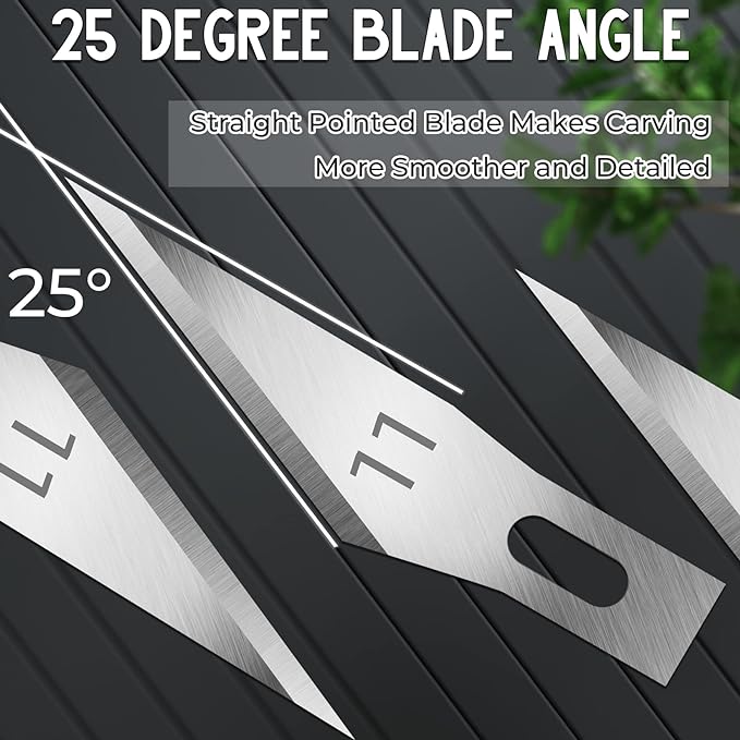 Jetmore 100 Pack Exacto Knife Blades, Hobby & Craft Knife Replacement Blades - Image 4