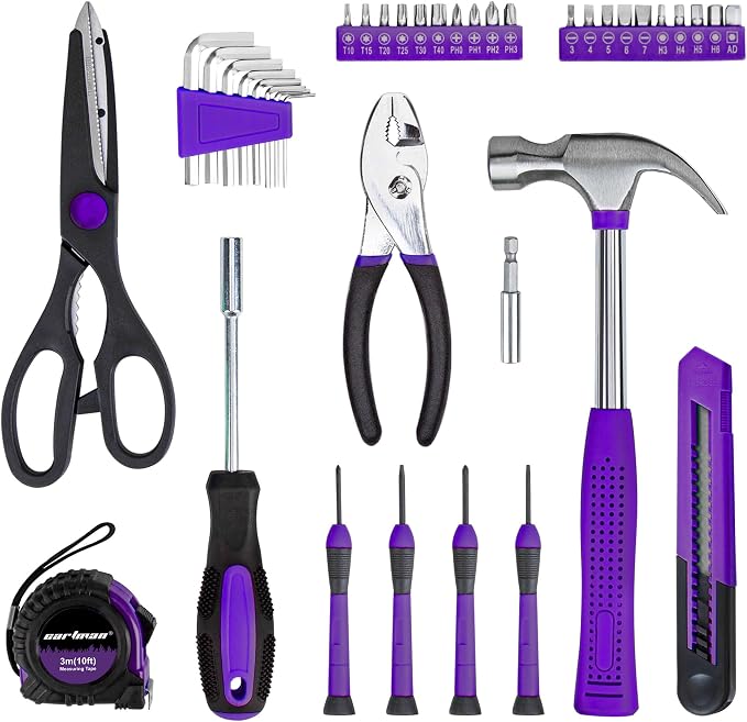 CARTMAN 39-Piece Household Tool Set, DIY projects, furniture setup, and daily - Image 2