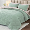 MUXHOMO 7 Pieces King Comforter Set, Reversible Bed in a Bag King Size by MUXHOMO